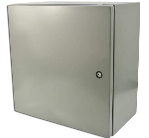 16x16x8 watertight steel box enclosure with a locking door|16x16x8 electrical box.